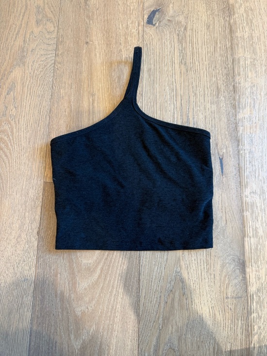 Beyond Yoga Tops - Beyond Yoga Black One-Shoulder Crop Tank